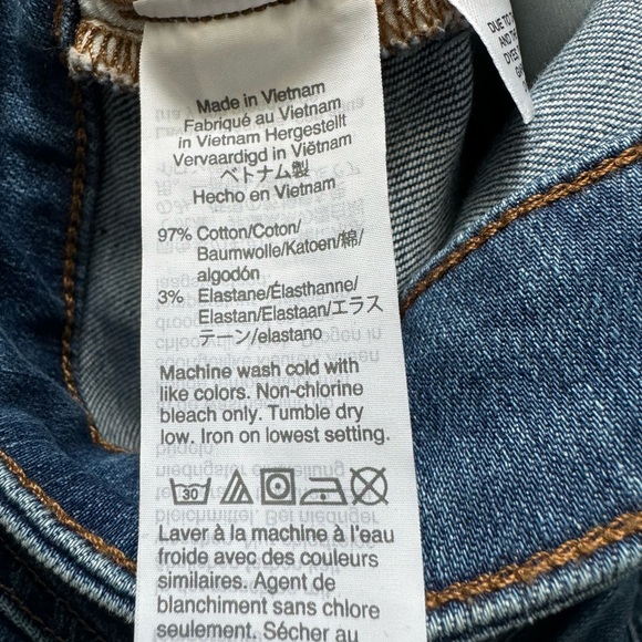 Madewell Skinny Jeans Mid Rise Size 33 - Picture 7 of 7